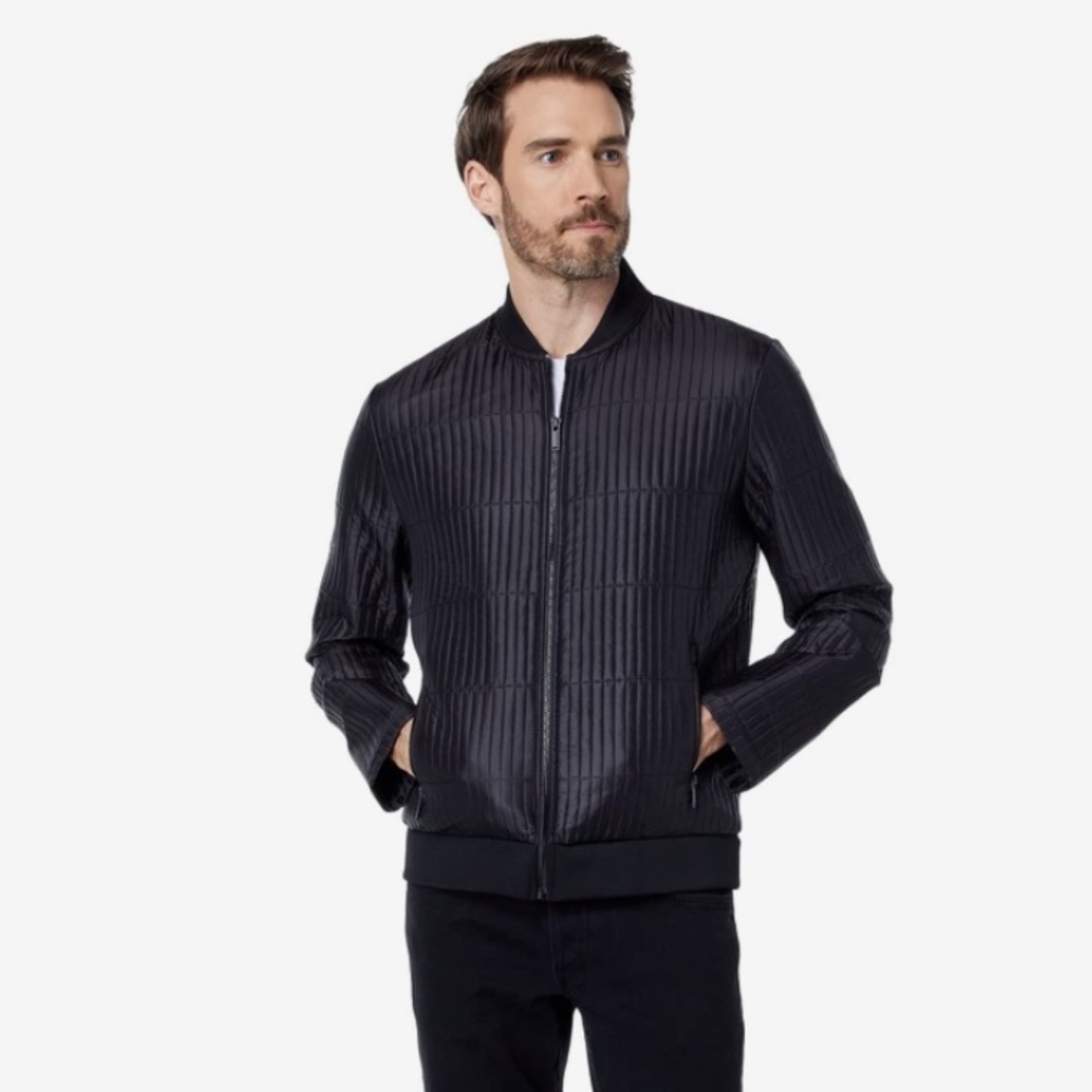 KARL LAGERFELD Multi Quilted Bomber Jacket
